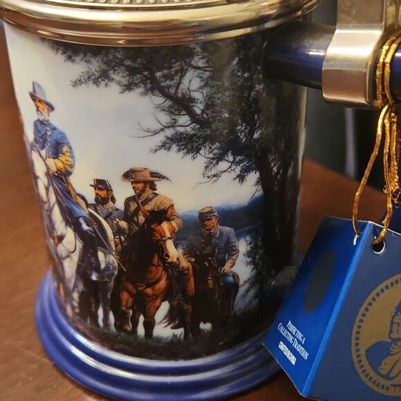 Civil War Tankard by John Paul Strain Robert E Lee Williamsport Crossing NWT - Picture 6 of 11